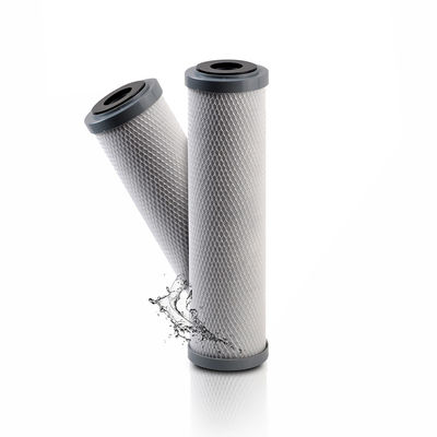 Cartucho de filtro de água de bloco de carbono ativado CTO para sistemas de osmose reversa 10 * 2,5 polegadas