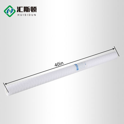 Filtro de água industrial de polipropileno 20 * 2,5 polegadas Filtro de cartucho de ferida de PP para água