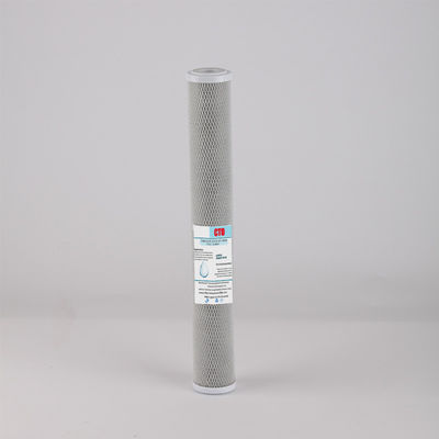 Cartucho de filtro de carbono ativo CTO de 20 polegadas eficaz para tratamento de água pré-filtrada