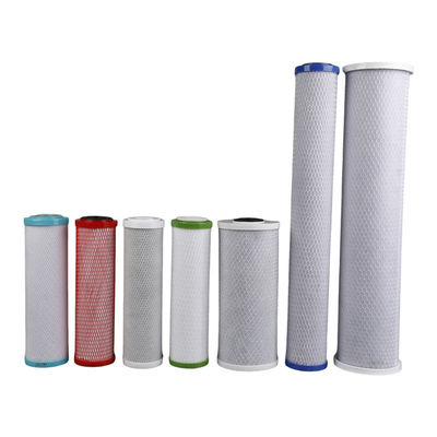 Cartucho de filtro de carbono de casca de coco CTO de 20 polegadas e 5 mícrons para filtro de água comercial