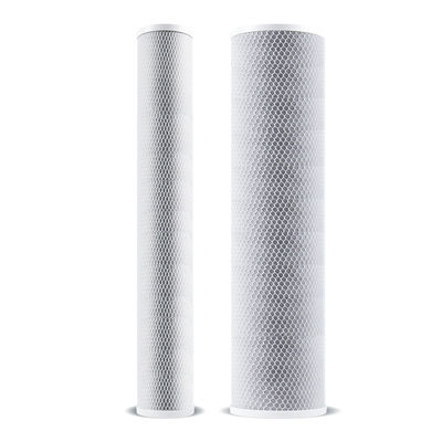 Cartucho de purificador de água de filtro de carbono ativado CTO para uso doméstico 20 polegadas de eficiência