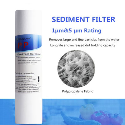 10 polegadas 0.1micron 5 micron Cartucho de filtro para distribuidor de água residencial OEM aceito