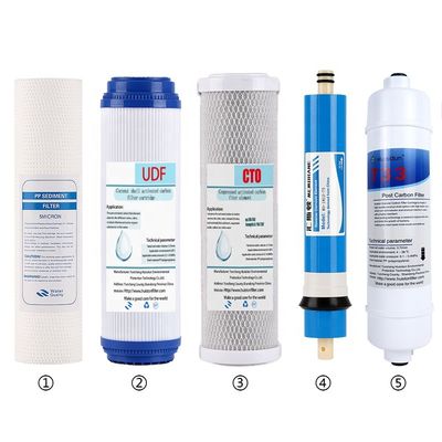 GAC-PP-CTO-T33 6 em 1 Filtro RO Rápido Ultra-Seguro Para Purificador de Água Casa Montado na Parede
