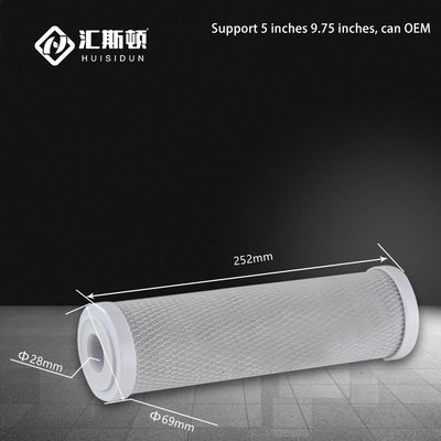 Filtro de Carbono Ativado Sinterizado Certificado NSF de 10 polegadas para sistemas de osmose reversa OEM